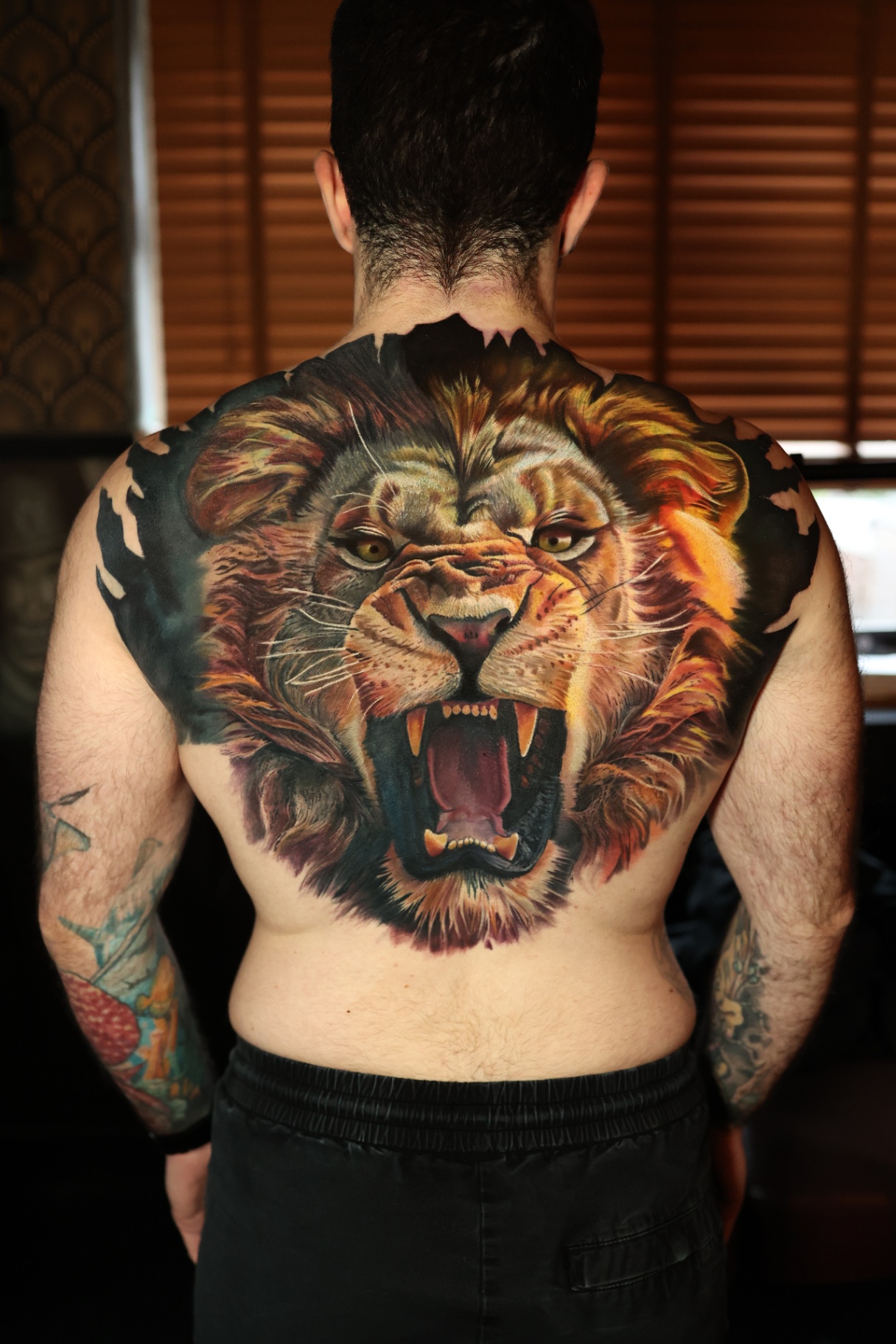 The Roar — tattoo by Dean Taylor