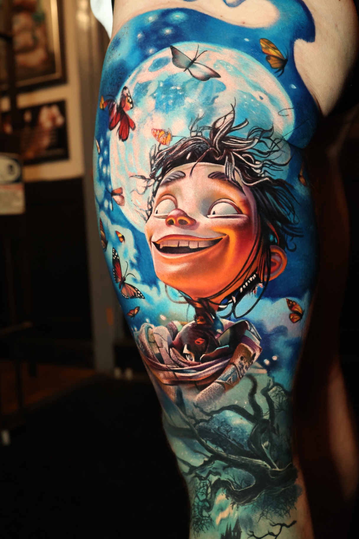 Moonlit — tattoo by Dean Taylor