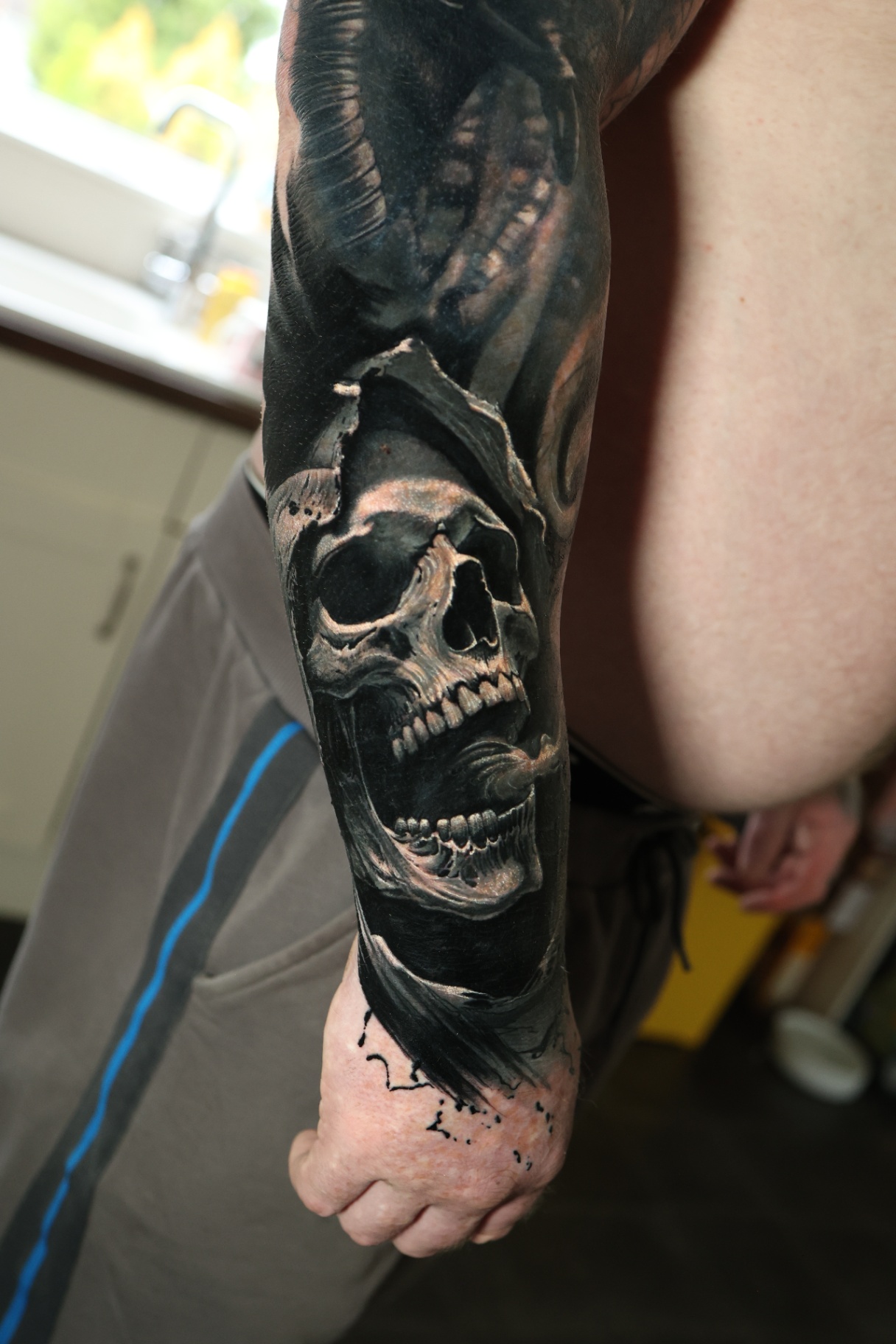 Through the Black — tattoo by Dean Taylor